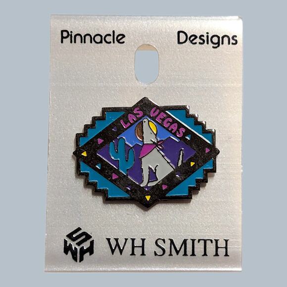 Other - Las Vegas Howling Coyote Hat Lapel Pin Cactus Moon